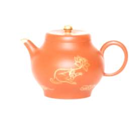 Чайник Исин, "Золотая обводка", Цзы Ша, 150 мл
