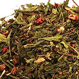 Ароматизированный "Клубника со сливками" на зеленом чае