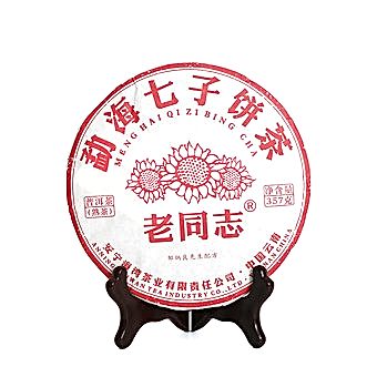 Пуэр Блин Шу "Менг Хай Цзи Бин Ча", Лао Тун Чжи, 2022г, 357г арт. 7566 Пуэр Блин Шу "Менг Хай Цзи Бин Ча", Лао Тун Чжи, 2022г, 357г