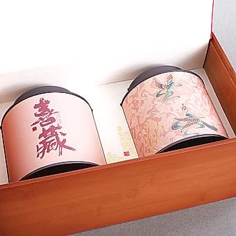 Подарочная коробка "Счастье", 2 чайницы 12х10 см