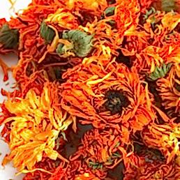 Цветы, "Хризантема оранжевая"