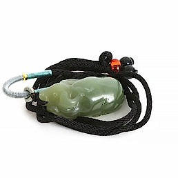 Подвеска, "Бувол" нефрит, 3,5 см