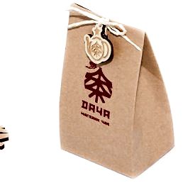 Коробка крафт для чая "ДаЧа" 7х7х5,5