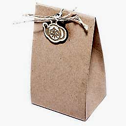 Коробка крафт для чая "Пагода", 13х6х10