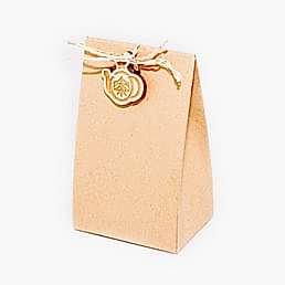 Коробка крафт для чая "Пагода", 7х7х5,5